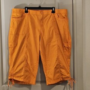 24W Classic Bright Orange Cargo Shorts/Capris